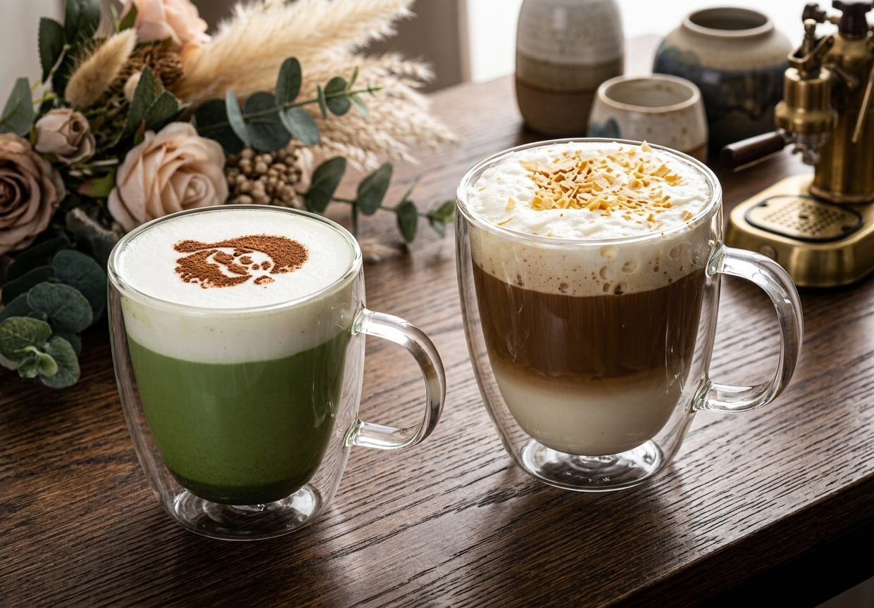 Engraved DOUBLE WALL GLASS MUG 350ML